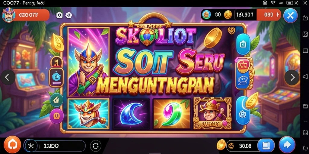 Screenshot gameplay COO77 menampilkan suasana slot yang seru dan mengasyikkan.