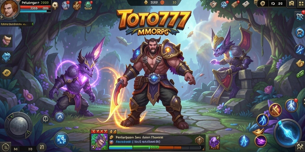 Tampilan gameplay <strong>TOTO777</strong> yang menegangkan dengan petualangan seru di dunia MMORPG.