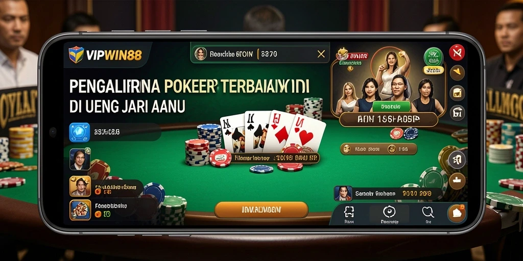 Tampilan gameplay Poker di VIPWIN88 yang mengasyikkan.